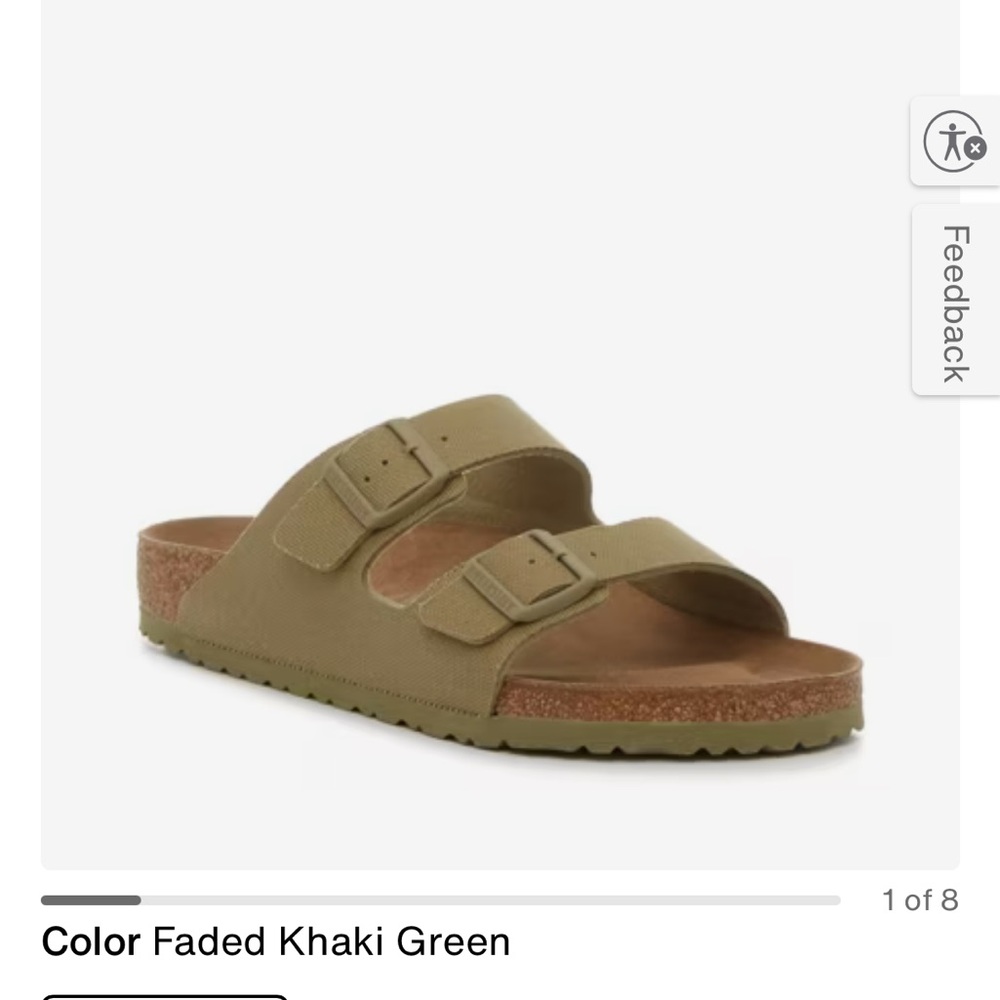 Birkenstock Arizona Size 39 (8/8.5) Arizona Canvas Slide Sandal